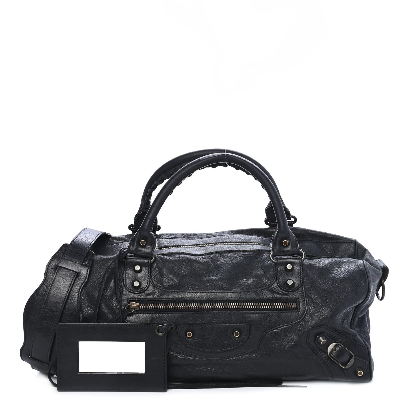 Agneau Classic Hardware Twiggy Black