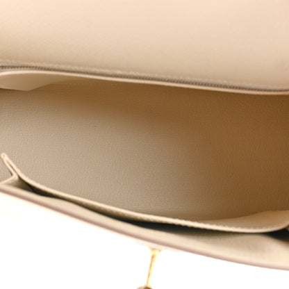 Hermes Epsom Kelly Sellier 25 Craie 5 of 13