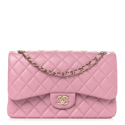Chanel Caviar Quilted Jumbo Double Flap Pink 1 of 11