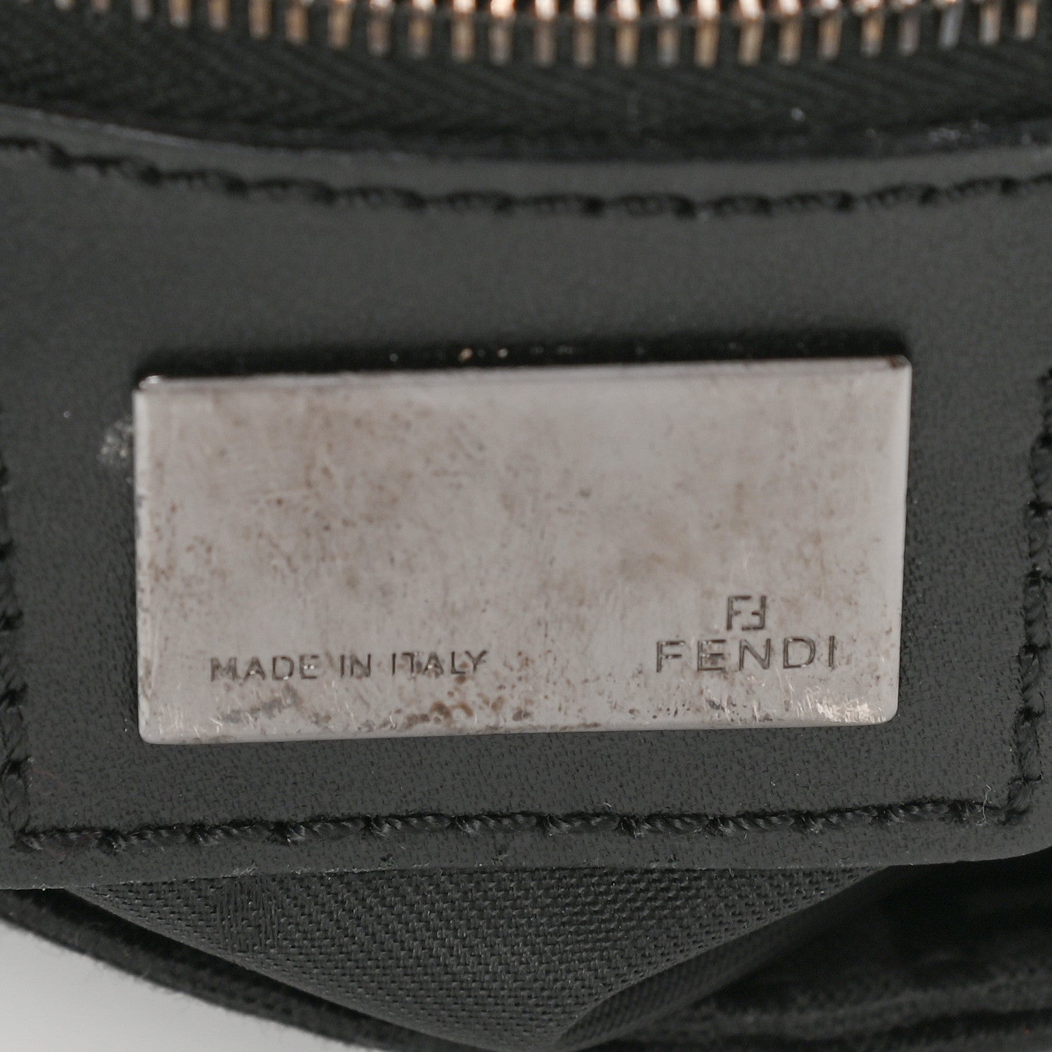 Fendi Zucchino Baguette Black 5 of 8