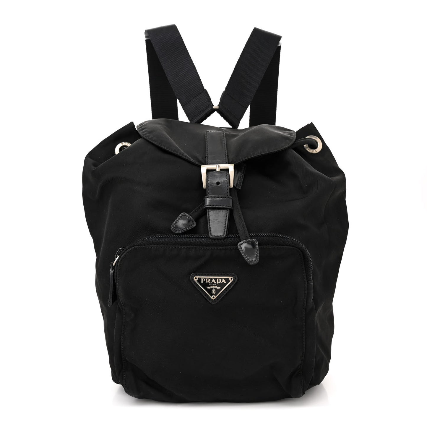 Nylon Vela Mini Cinch Backpack Black