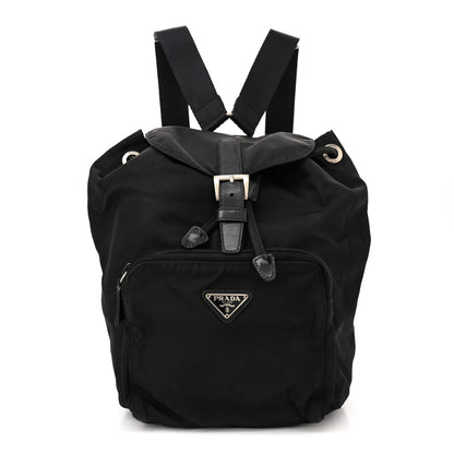 Prada Nylon Vela Mini Cinch Backpack Black 1 of 11