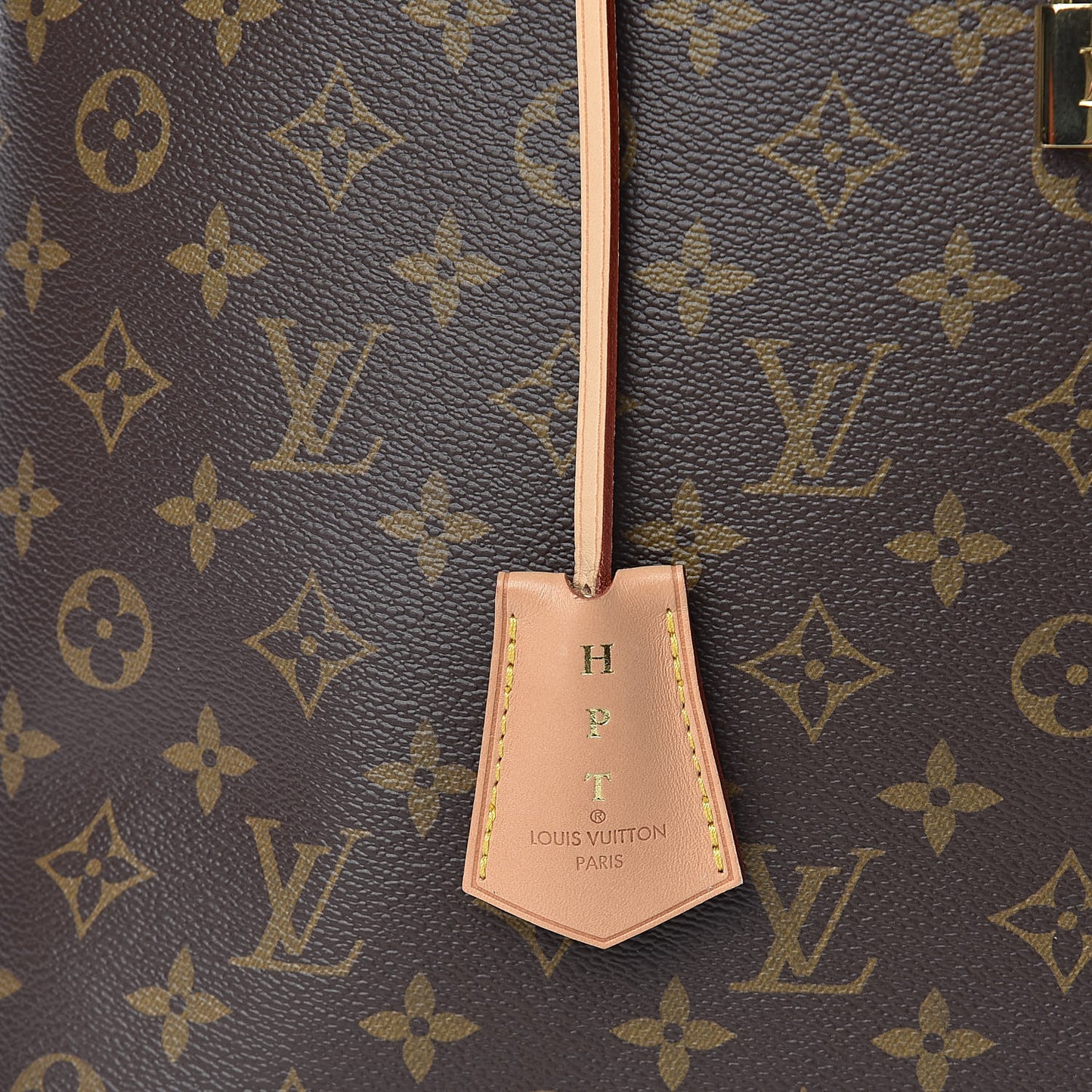 Monogram Flower Hobo Beige