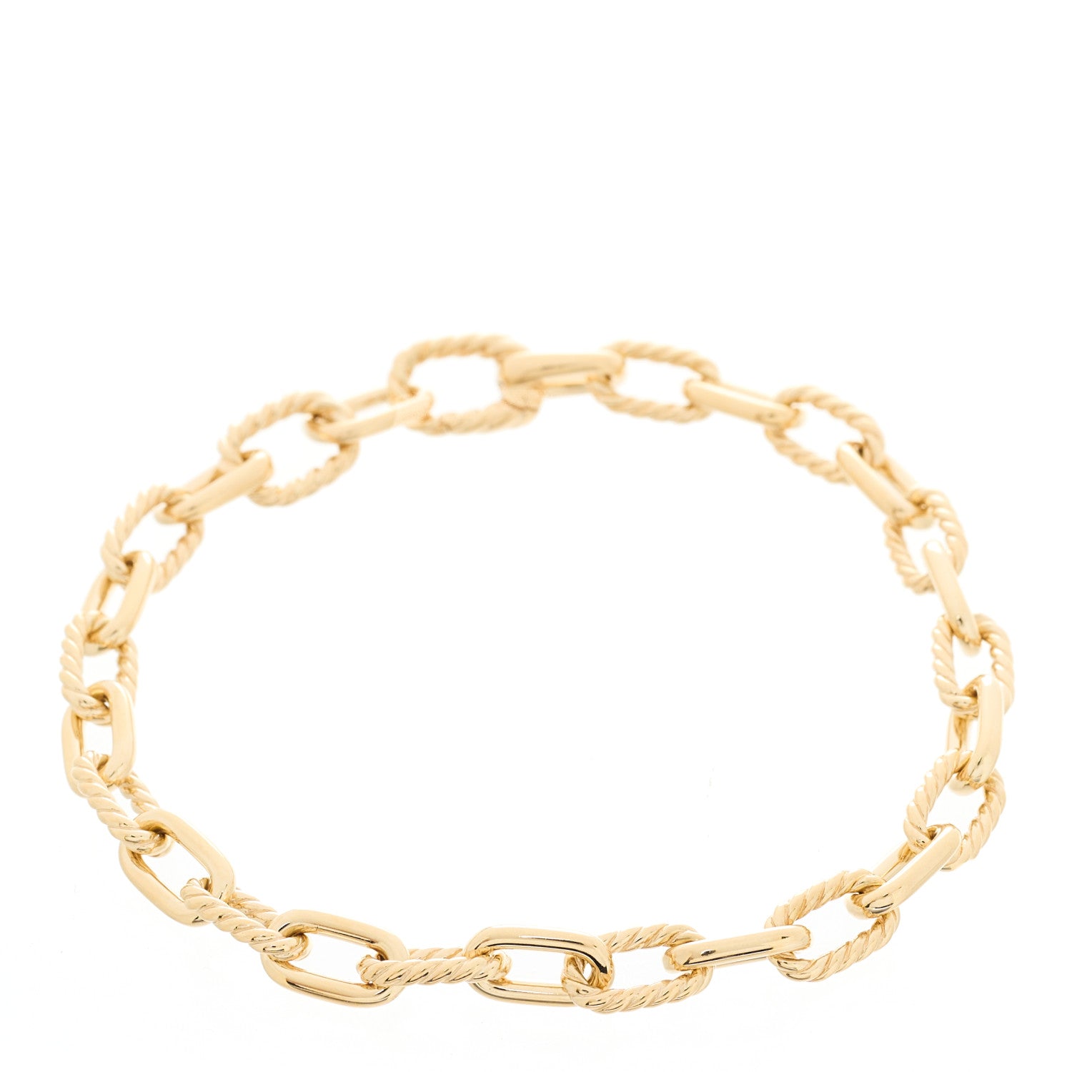 David Yurman 18K Yellow Gold 6mm Madison Classic Chain Bracelet 1 of 3