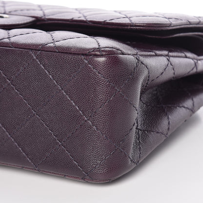 Chanel Caviar Quilted Jumbo Double Flap Dark Purple 12 of 13
