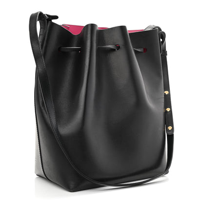 Mansur Gavriel Vegetable Tanned Calfskin Bucket Bag Black Dolly 4 of 12