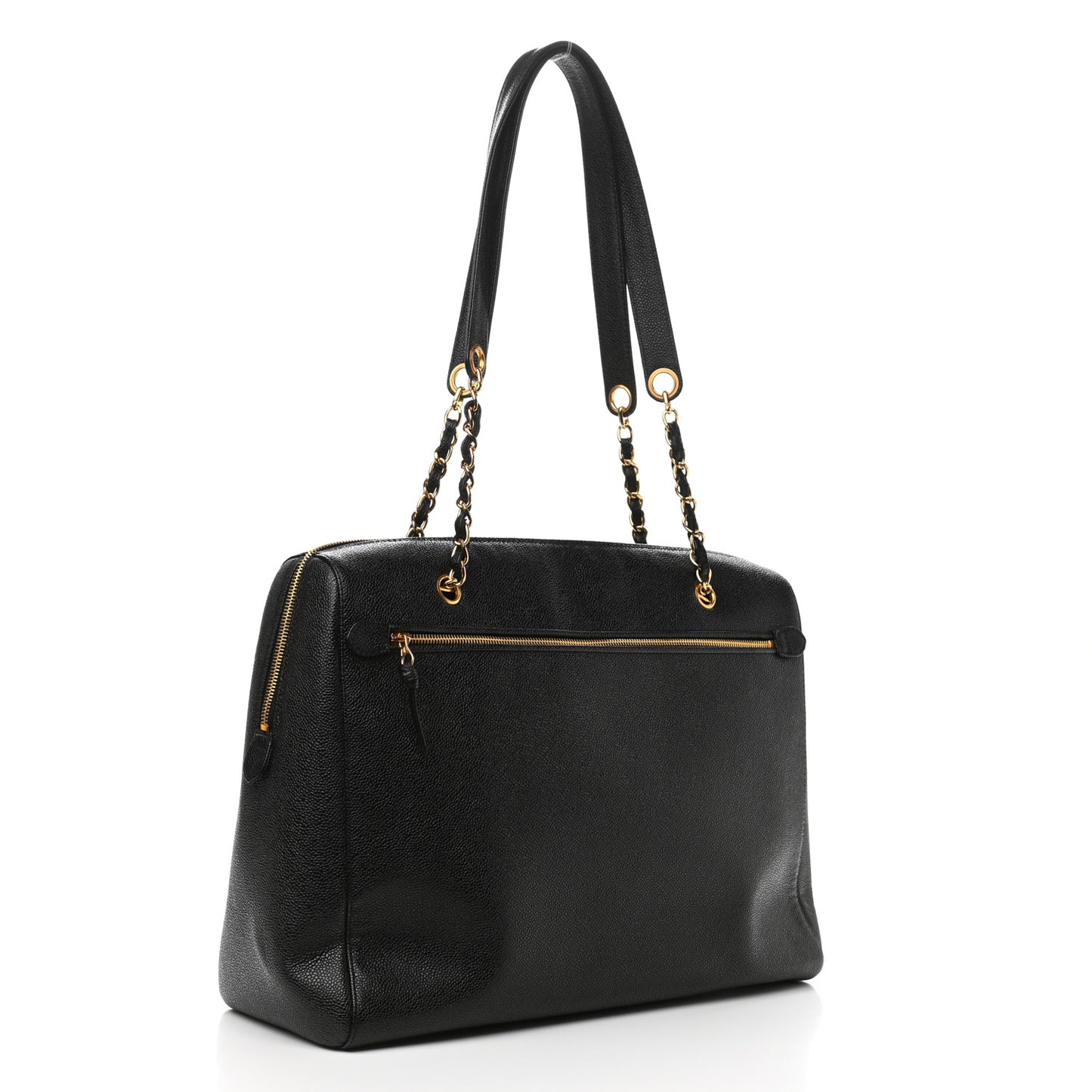Caviar CC Shoulder Bag Black