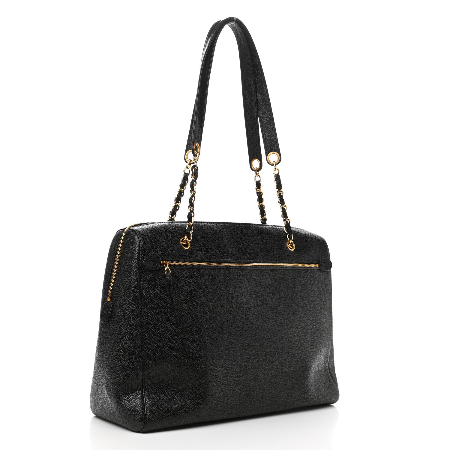 Chanel Caviar CC Shoulder Bag Black 3 of 10