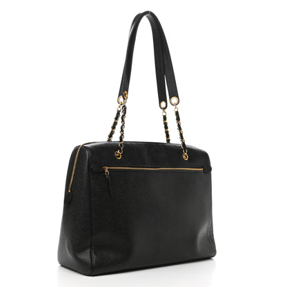 Chanel Caviar CC Shoulder Bag Black 3 of 10