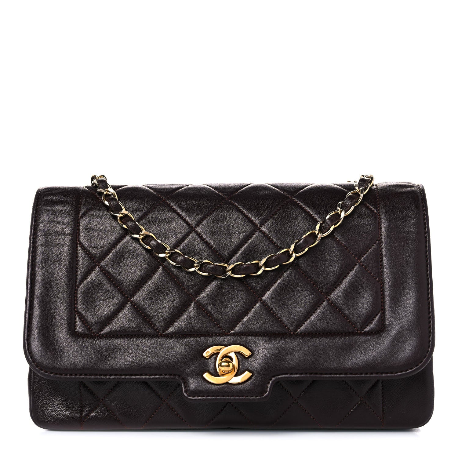 Chanel Lambskin Quilted Medium Single Flap Burgundy 1 of 16
