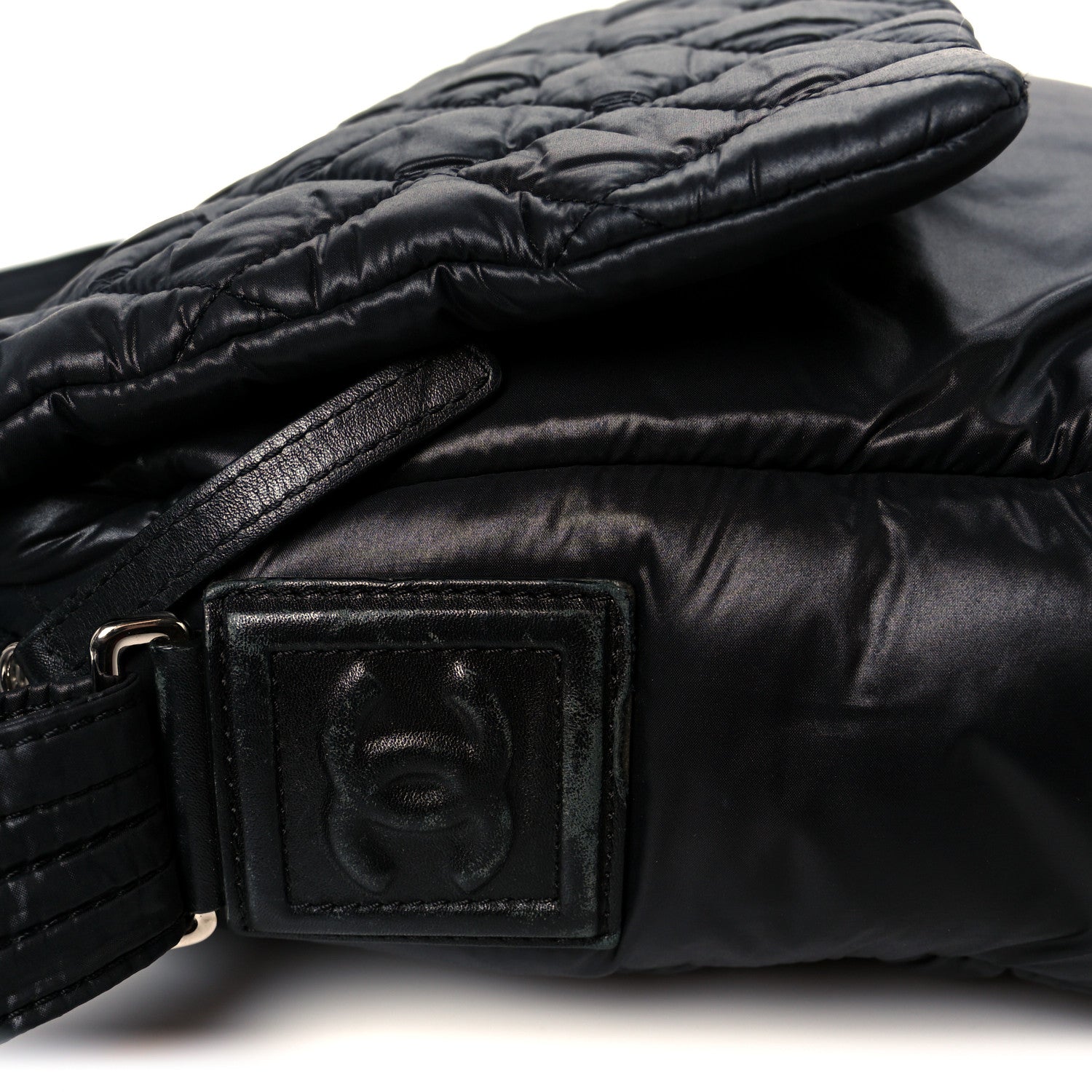 Chanel Nylon Coco Cocoon Messenger Bag Black 11 of 11