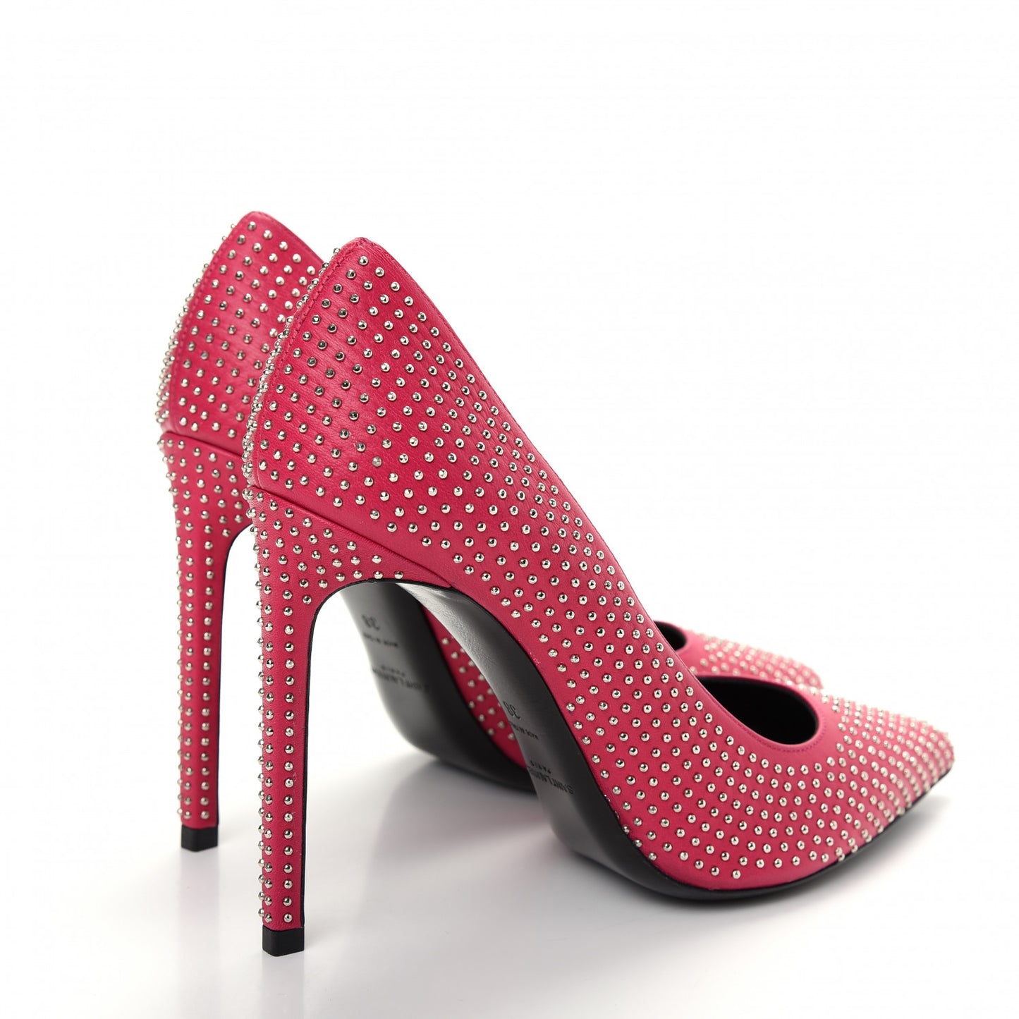 Calfskin Micro Stud Paris 105 Pumps 38 Fuchsia