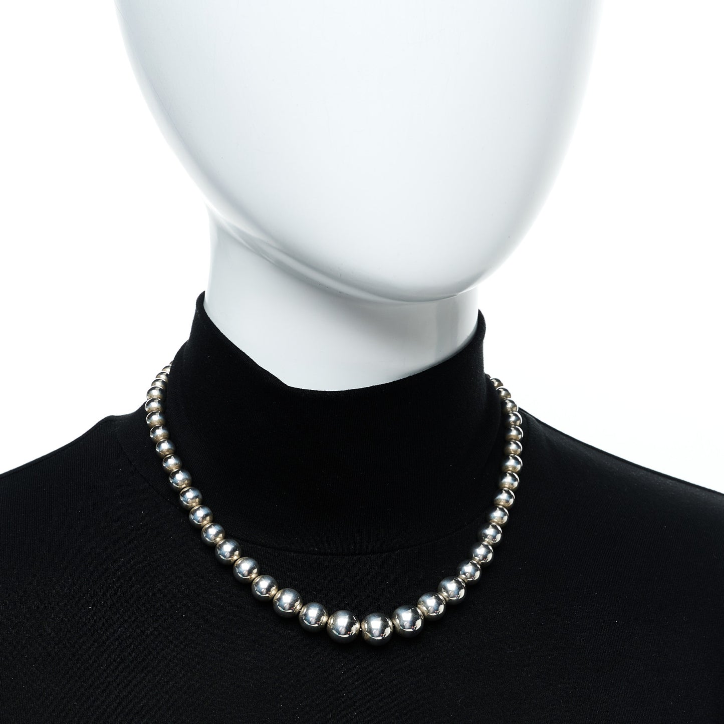 Sterling Silver HardWear Graduated Ball Necklace