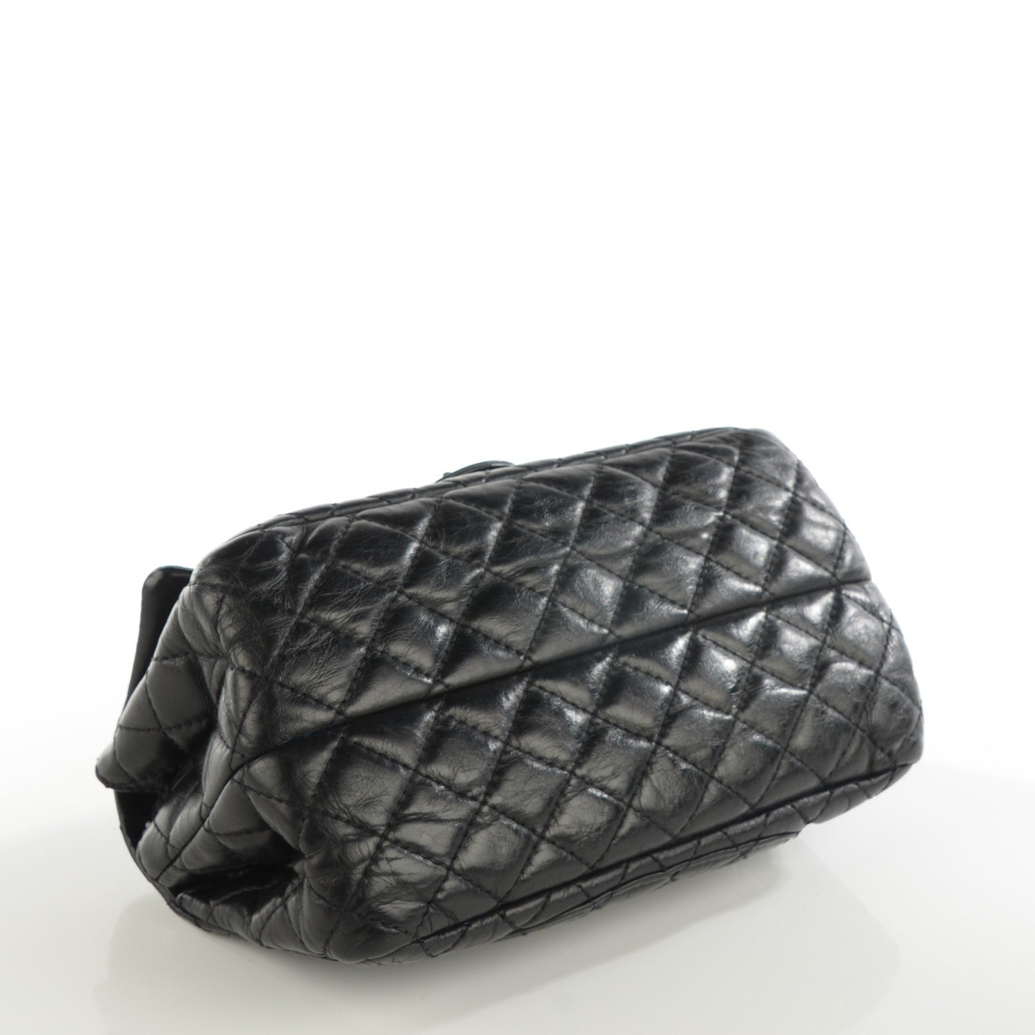 Chanel Aged Calfskin Quilted Accordion Reissue 2.55 Flap Black 4 of 8