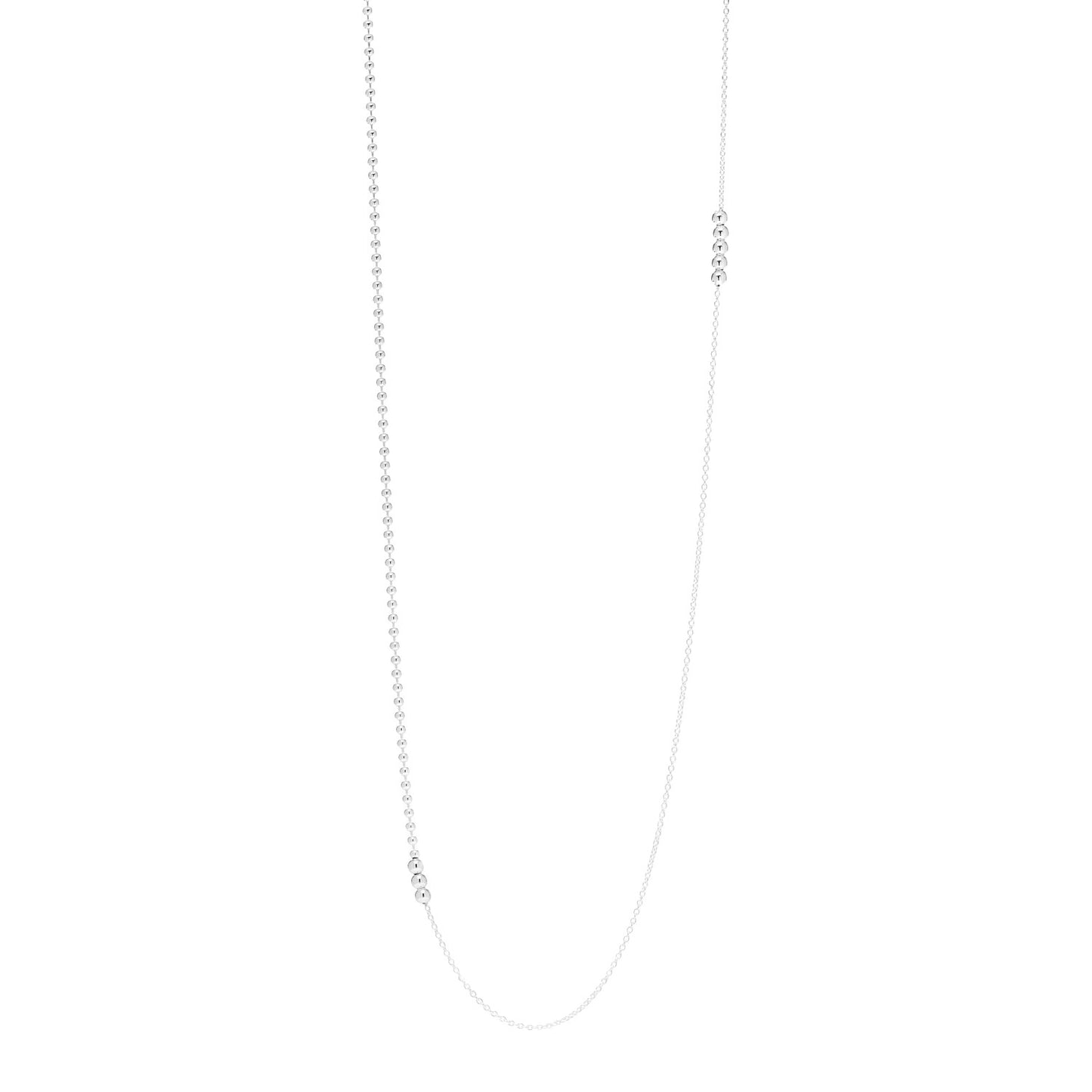 Sterling Silver Mixed Bead Necklace