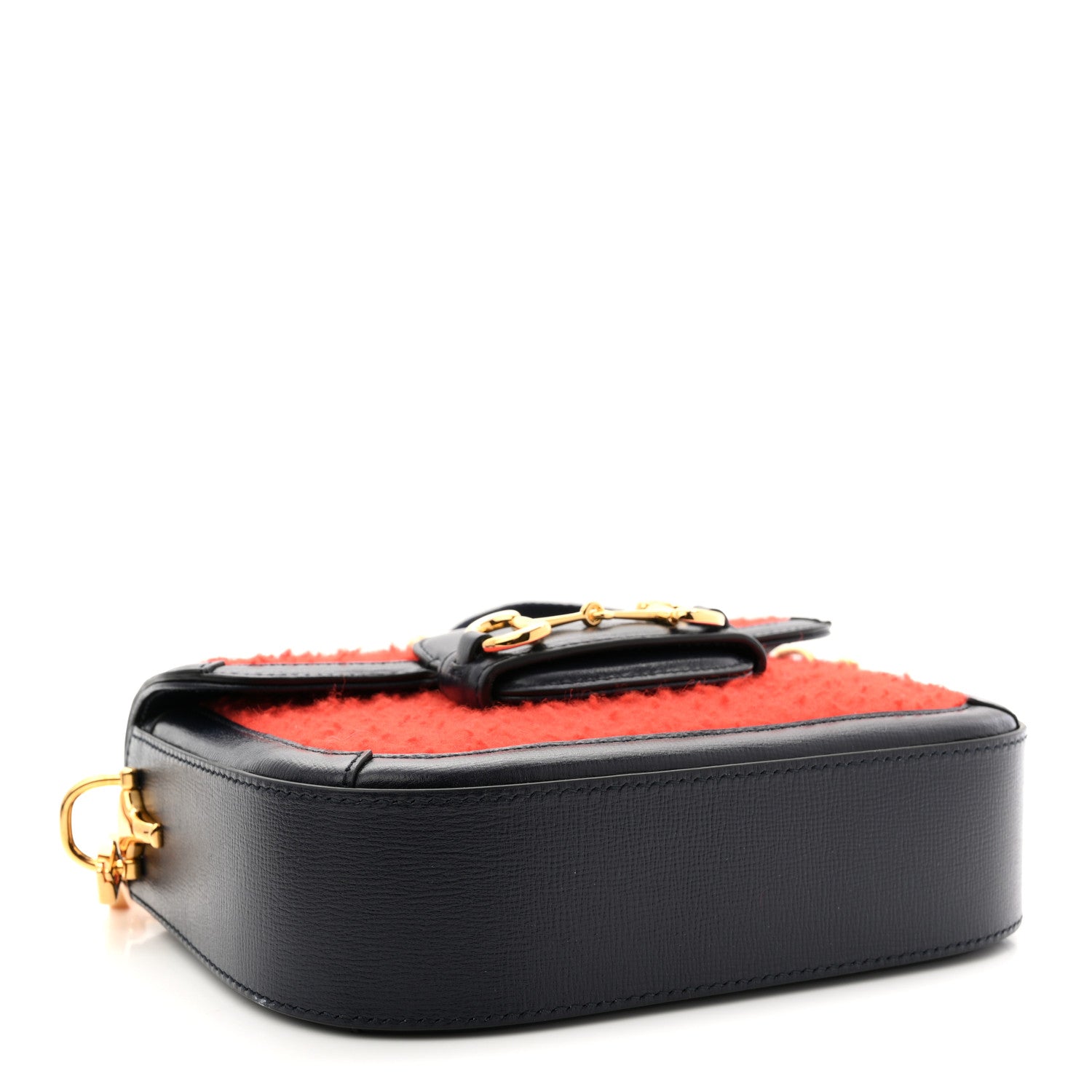 Gucci Casy Wool Azalea Calfskin Mini Horsebit 1955 Shoulder Bag Bitter Sweet Blue 4 of 11