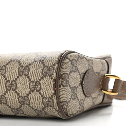 Gucci GG Supreme Monogram Web Small Ophidia Shoulder Bag Brown 10 of 11