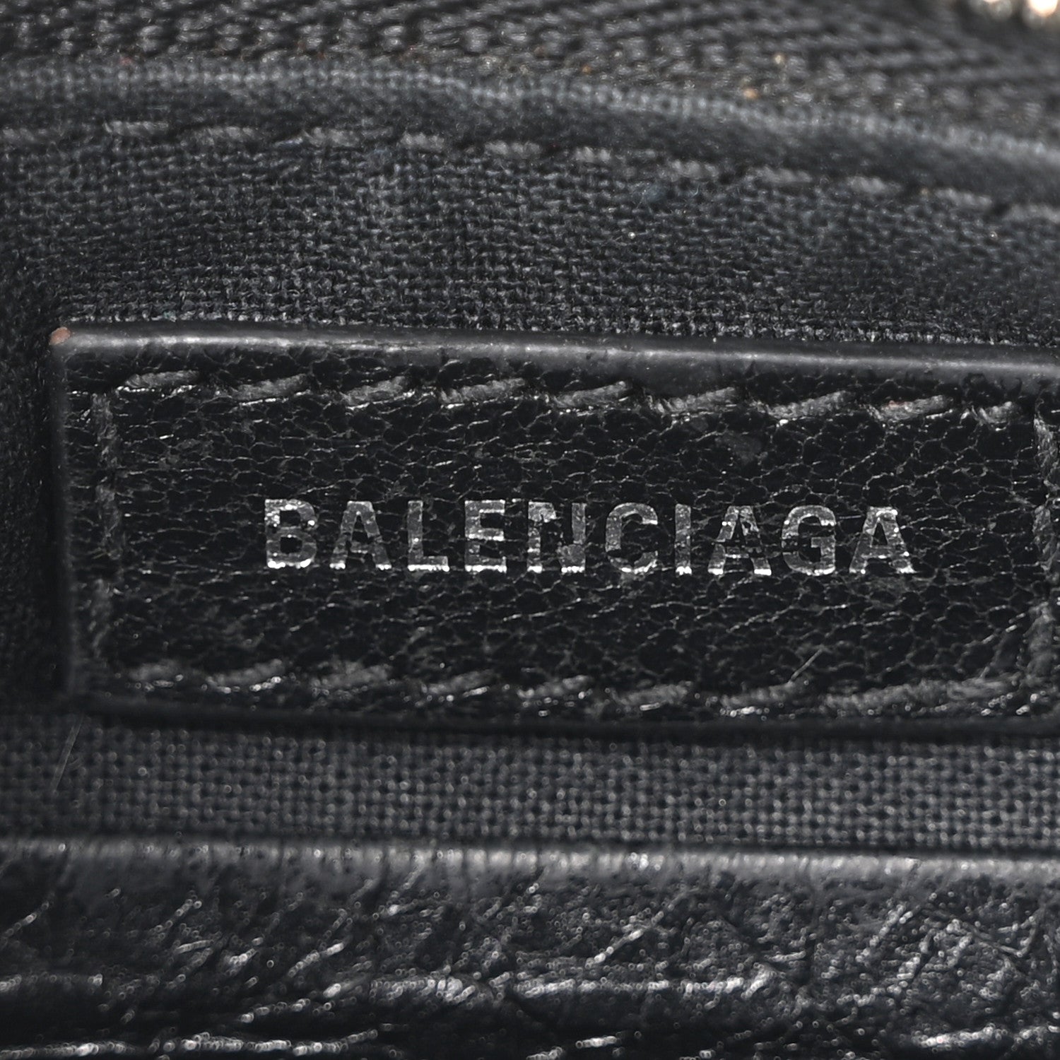 Balenciaga Agneau Arena Le Cagole Mini Purse With Chain Black 6 of 11