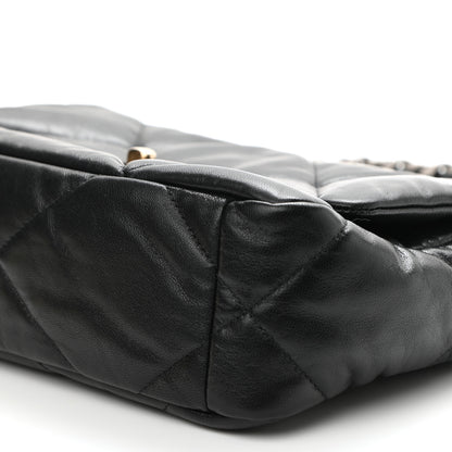Chanel Goatskin Quilted Medium Chanel 19 Flap Black 10 of 10