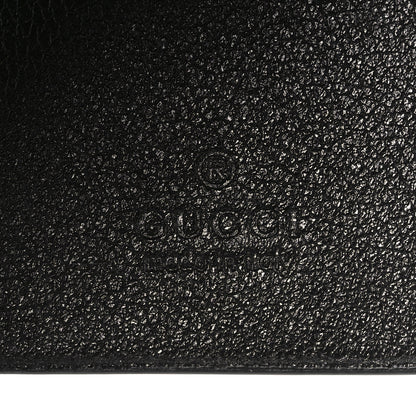 Gucci Wonka Grain Calfskin GG Monogram Embossed 6 Key Holder Black 6 of 7