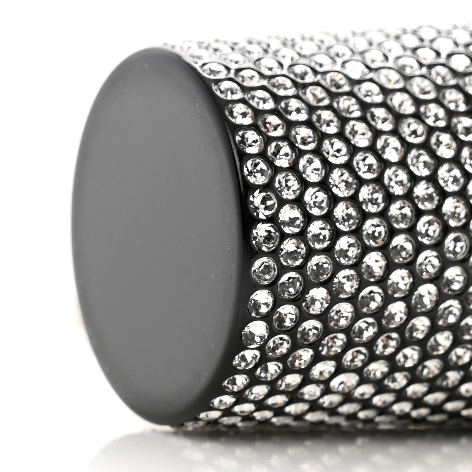 Chanel Metal Resin Lambskin Crystal Lipstick Case Long Necklace On Chain Silver Black Gold 10 of 10