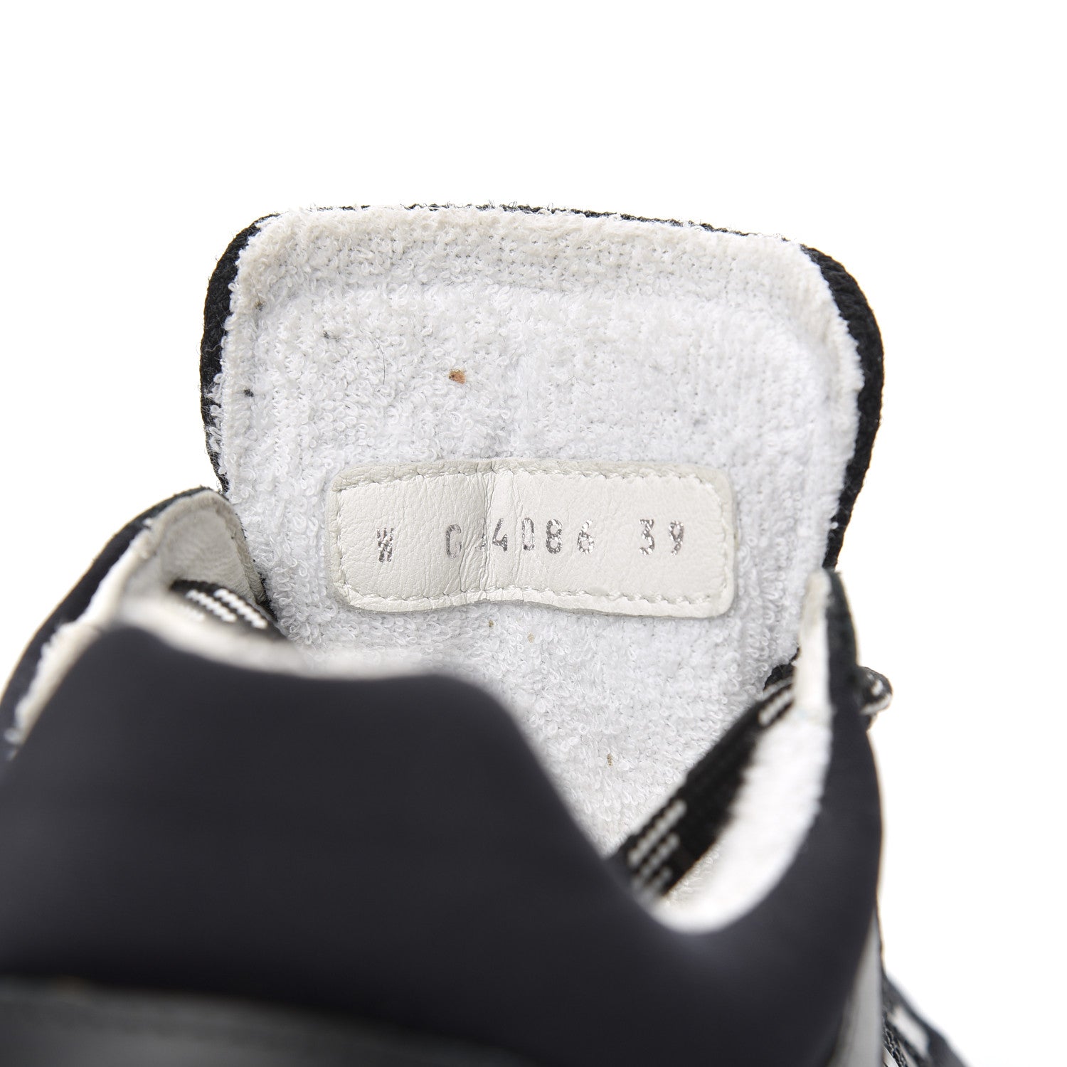 Chanel Calfskin Mesh Lycra Sneakers 39 Black 9 of 22