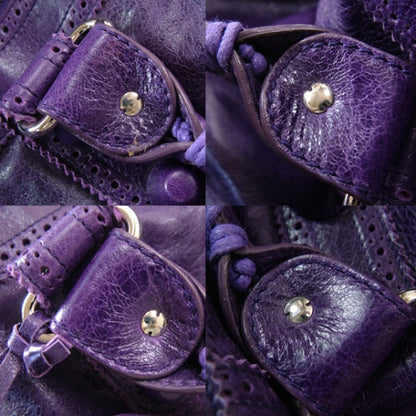 Balenciaga Agneau Giant Brogues Hardware Weekender Grape 12 of 12