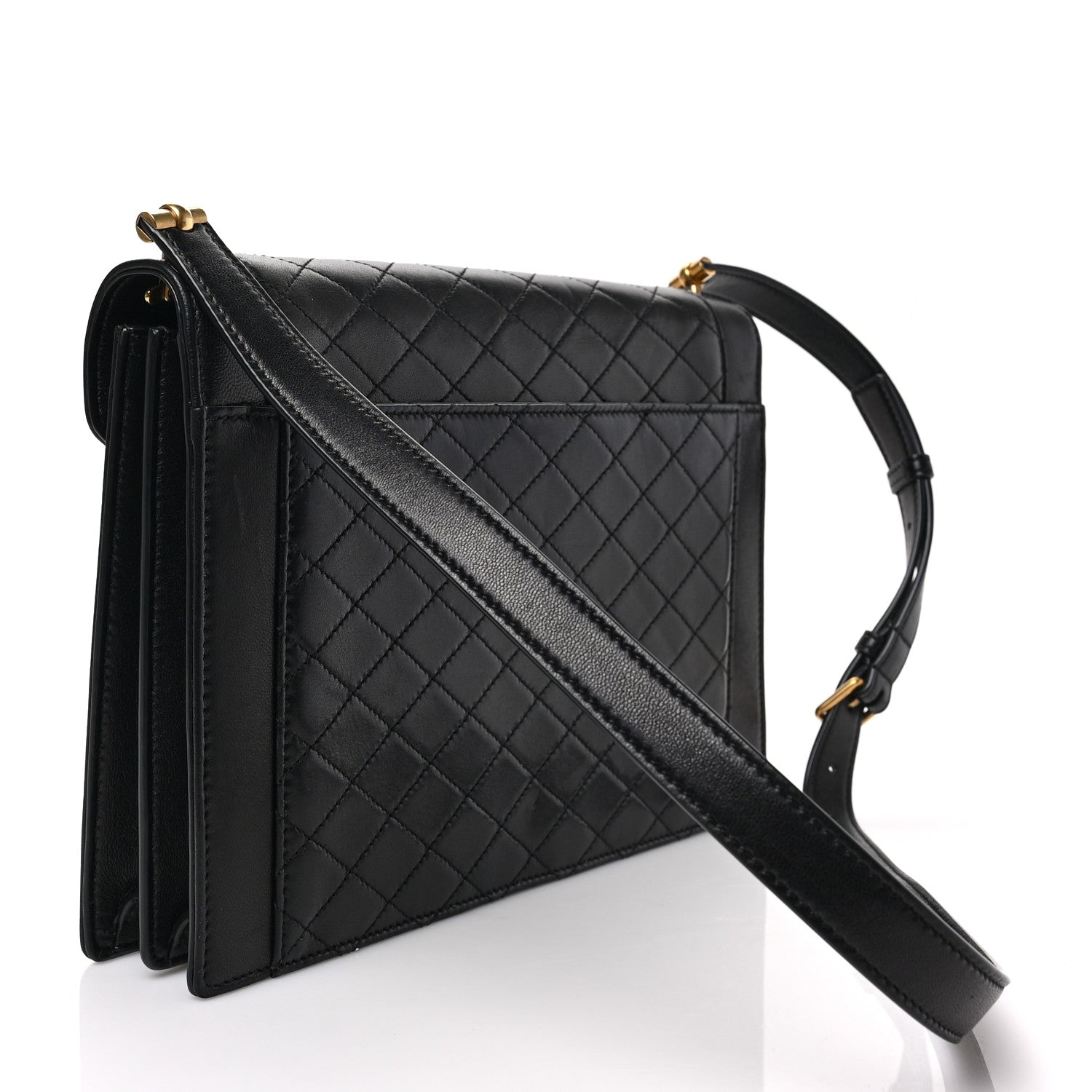 Saint Laurent Lambskin Quilted Mini Gaby Satchel Black 3 of 8
