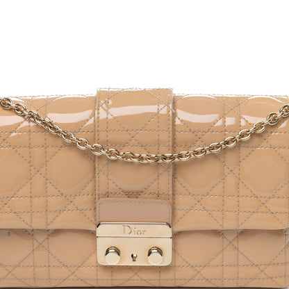 Christian Dior Patent Cannage New Lock Pouch Beige 10 of 10