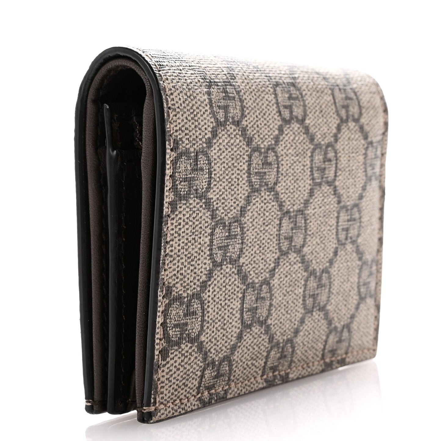 GG Supreme Monogram Card Case Beige