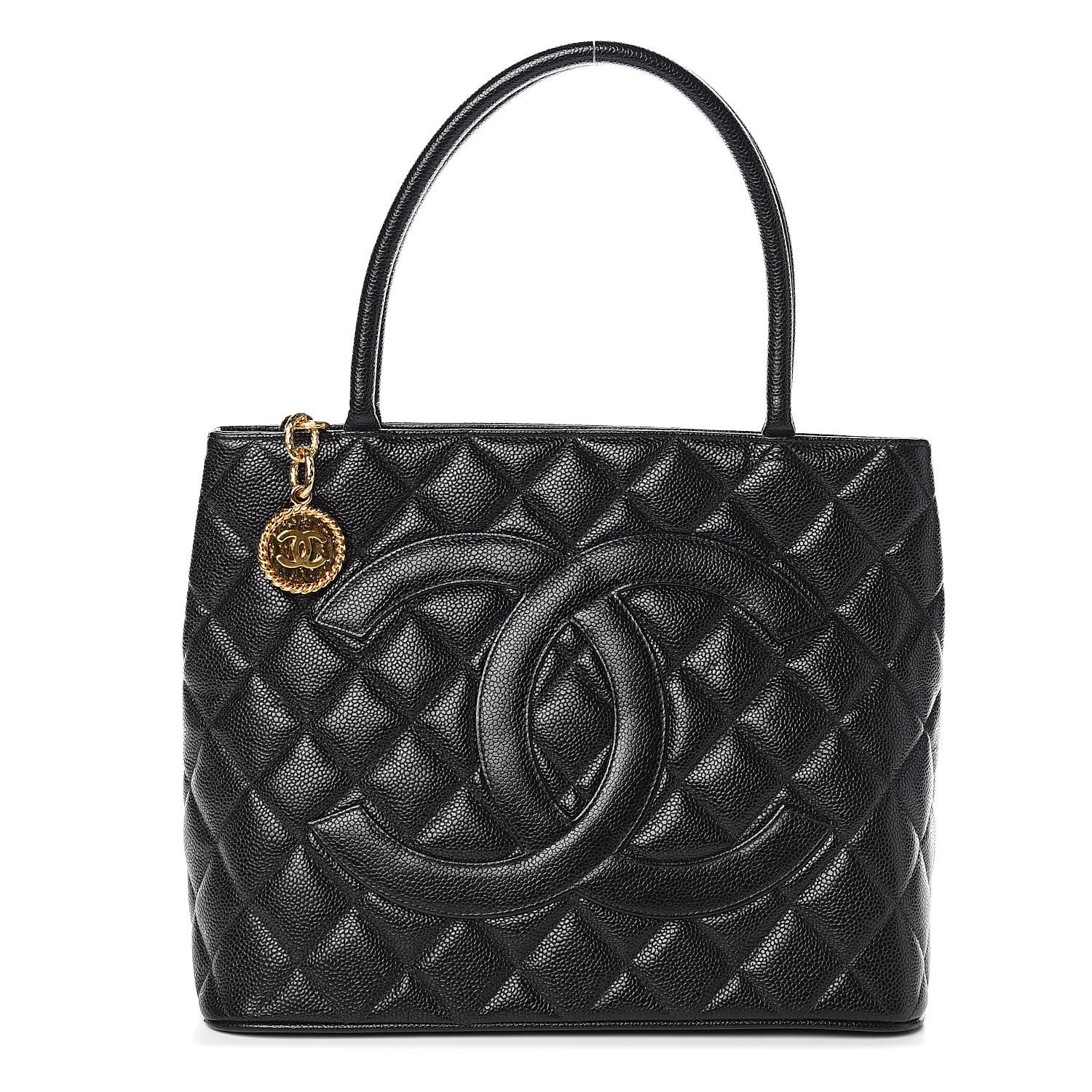 Chanel Caviar Quilted Medallion Tote Black 1 of 11