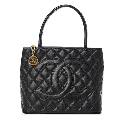 Chanel Caviar Quilted Medallion Tote Black 1 of 11
