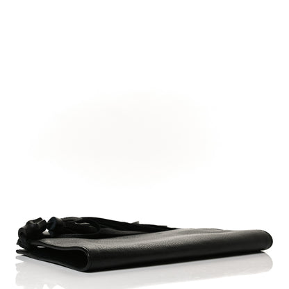 Gucci Pebbled Calfskin Broadway Bamboo Tassel Clutch Black 4 of 11