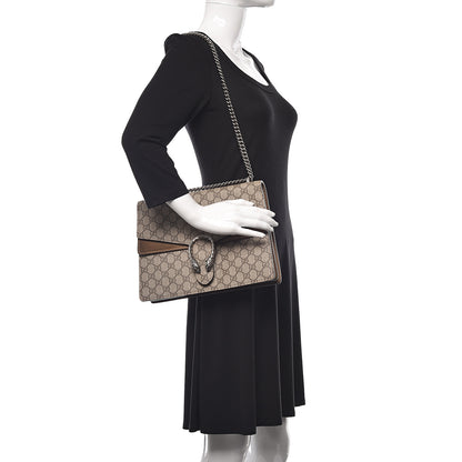 Gucci GG Supreme Monogram Medium Dionysus Shoulder Bag Taupe 2 of 16