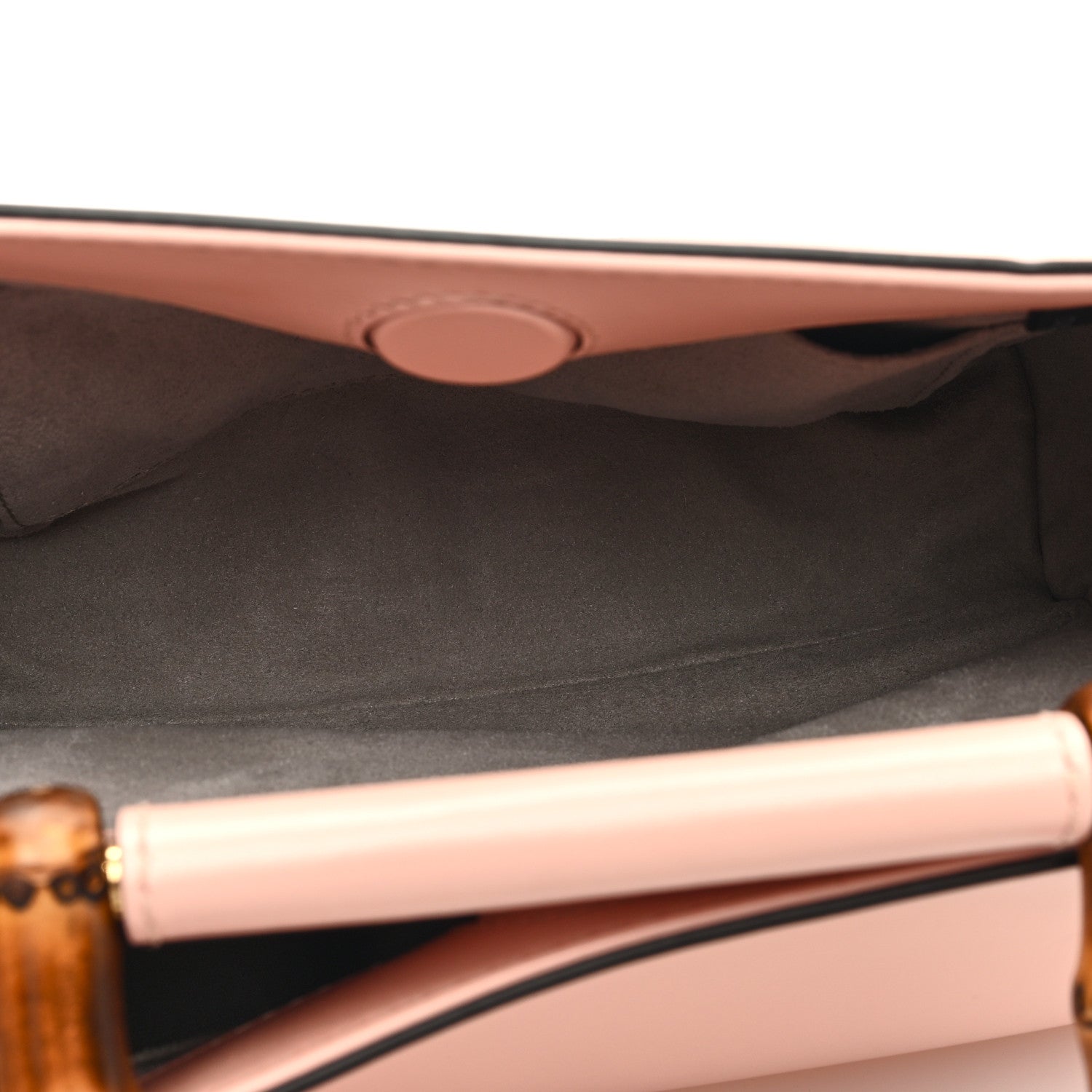 Gucci Nappa Bamboo Web Mini Nymphaea Top Handle Bag Perfect Pink Mystic White 5 of 11