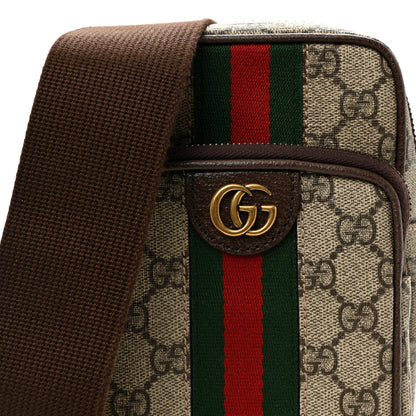 Gucci GG Supreme Monogram Web Mini Ophidia Messenger Brown 8 of 10