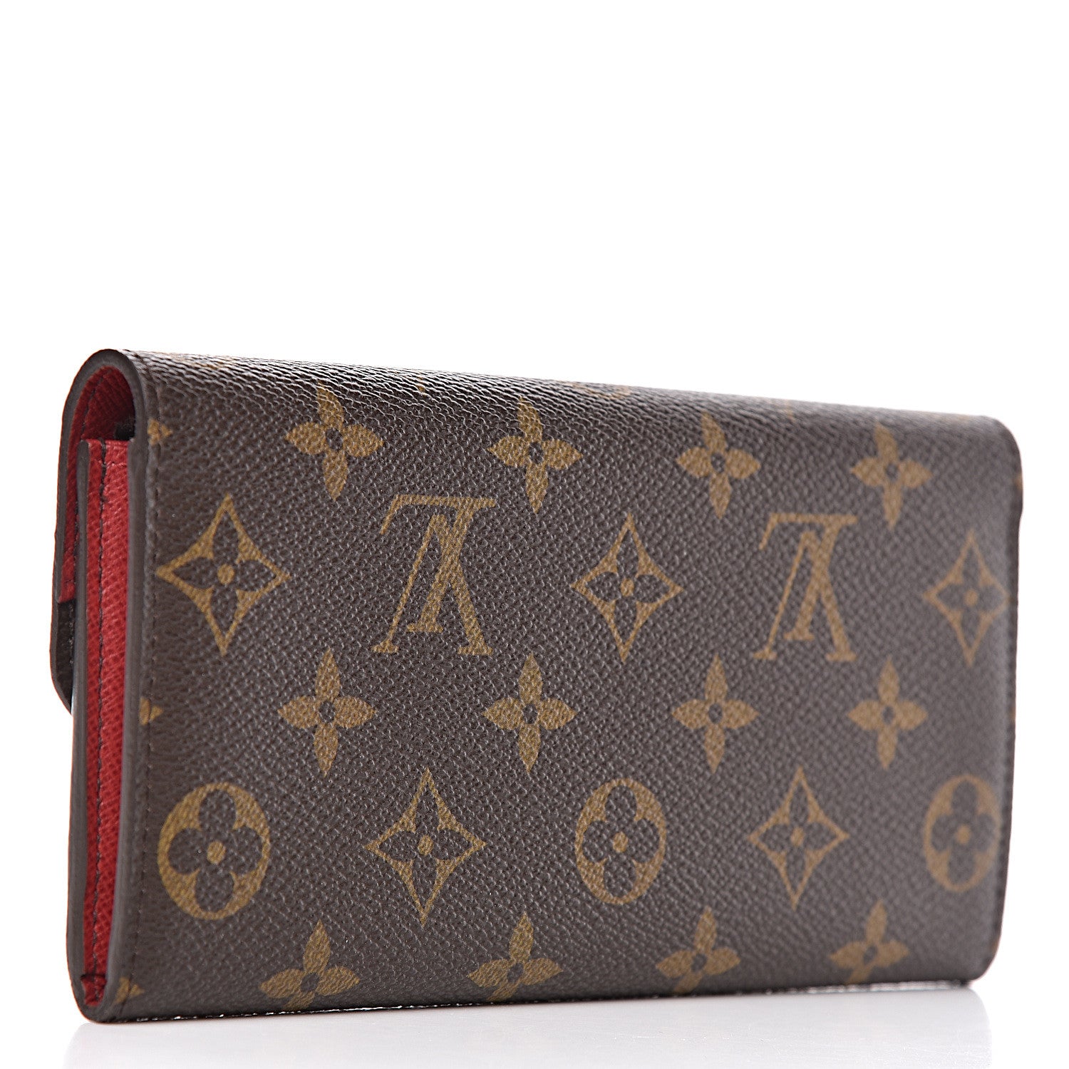 Louis Vuitton Monogram Emilie Wallet Red 3 of 8