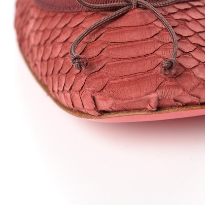 Christian Louboutin Watersnake Nubuck Rosella Flats 36.5 Red 10 of 13
