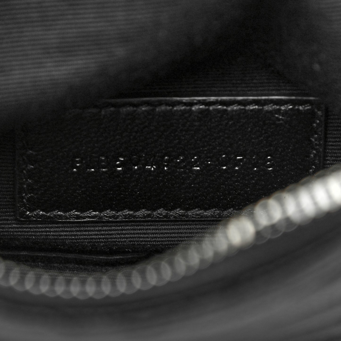 Grain De Poudre Chevron Monogram Bill Pouch Black