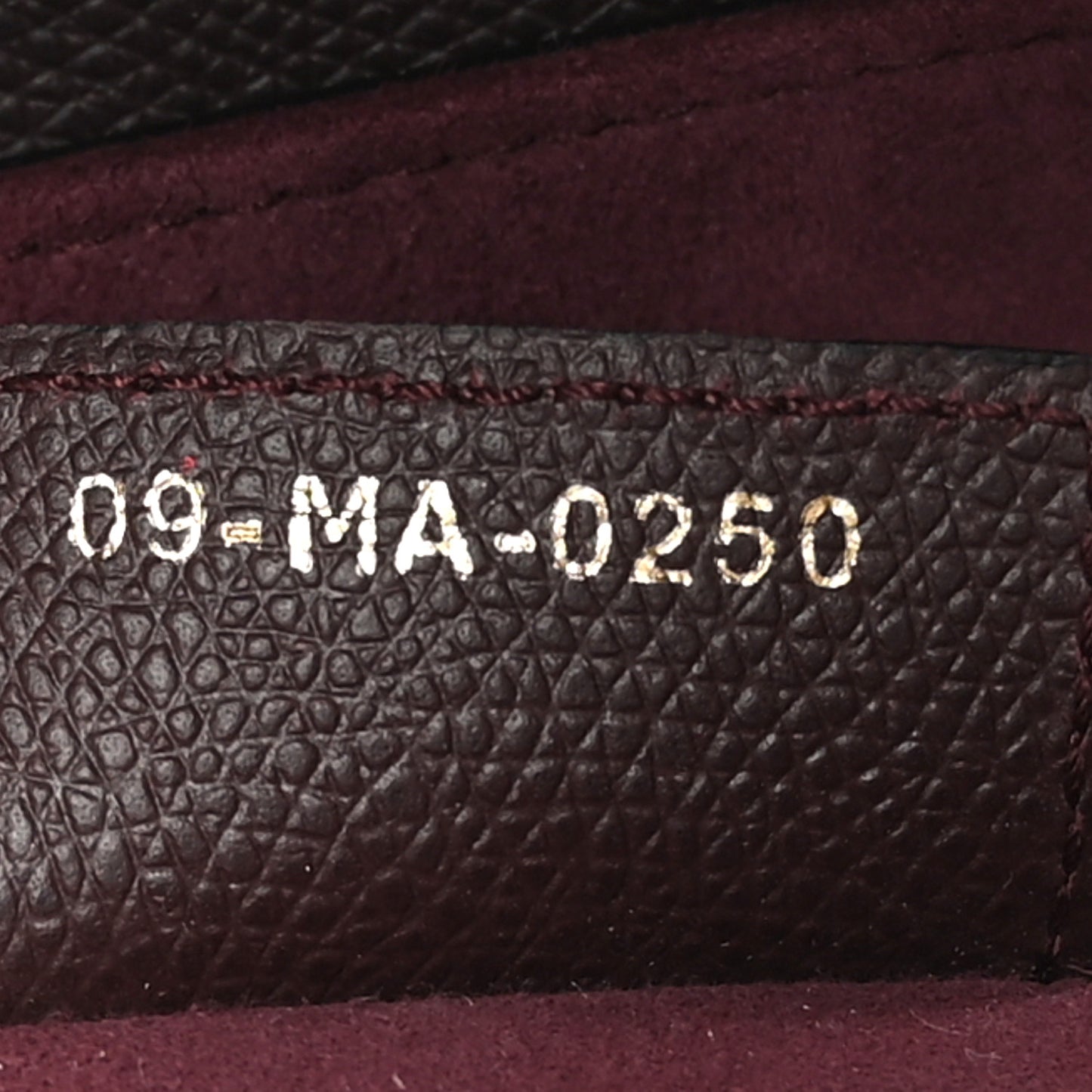 Grained Calfskin Saddle Bag  Burgundy