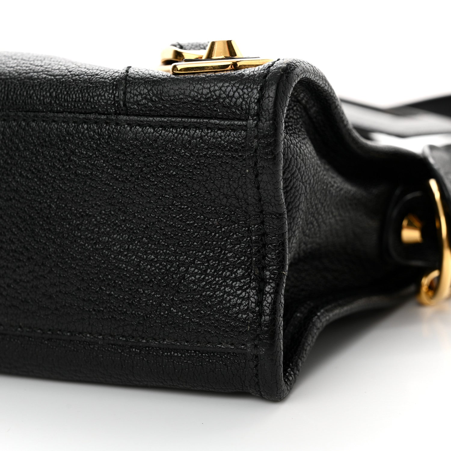 Balenciaga Chevre Gold Metallic Edge Hardware Mini City Black 16 of 16