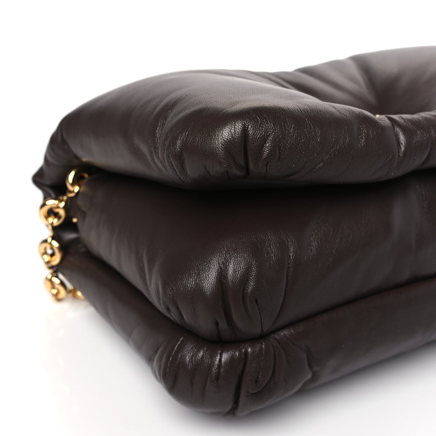Loewe Lambskin Goya Puffer Bag Dark Chocolate 7 of 8