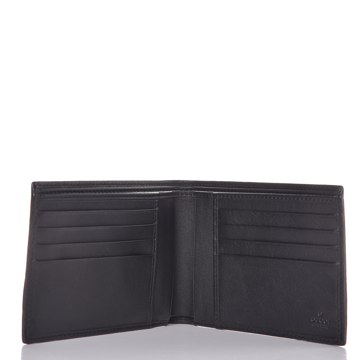 Gucci Guccissima Web Bi-Fold Wallet Black 5 of 8