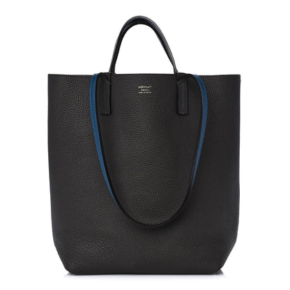 Moynat Taurillon Blush Calfskin Quattro Reversible Tote TPM Blue Zinc 1 of 15