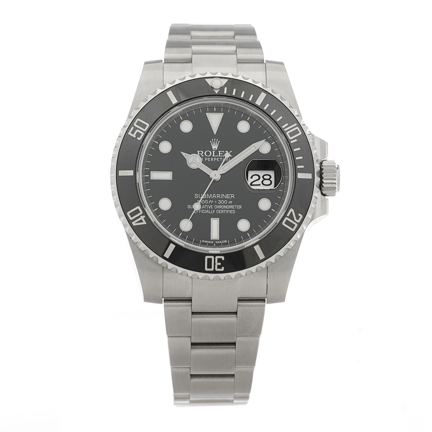 Rolex Stainless Steel 40mm Oyster Perpetual Submariner Date Watch Black 116610LN 1 of 4