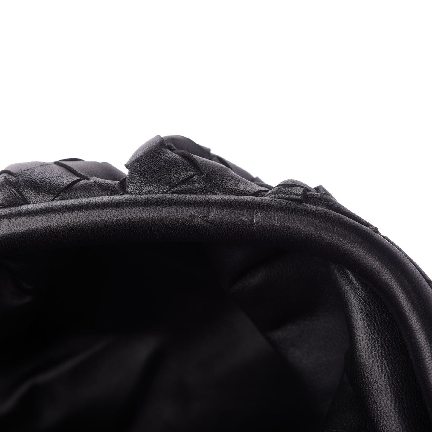 Nappa Maxi Intrecciato The Pouch Oversized Clutch Black