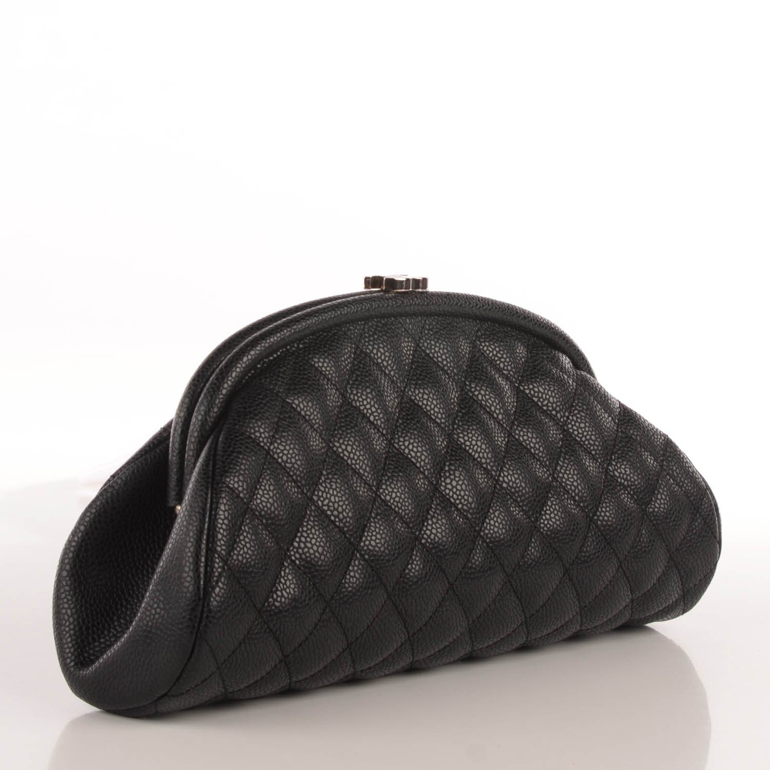 Chanel Caviar Quilted Timeless Clutch Black 3 of 8