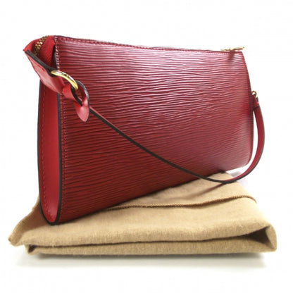 Louis Vuitton Epi Pochette Accessories Bag Rouge 4 of 23