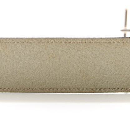 Hermes Box Togo Nathan 40 Belt 85 34 Black Beige Esquisse 6 of 8