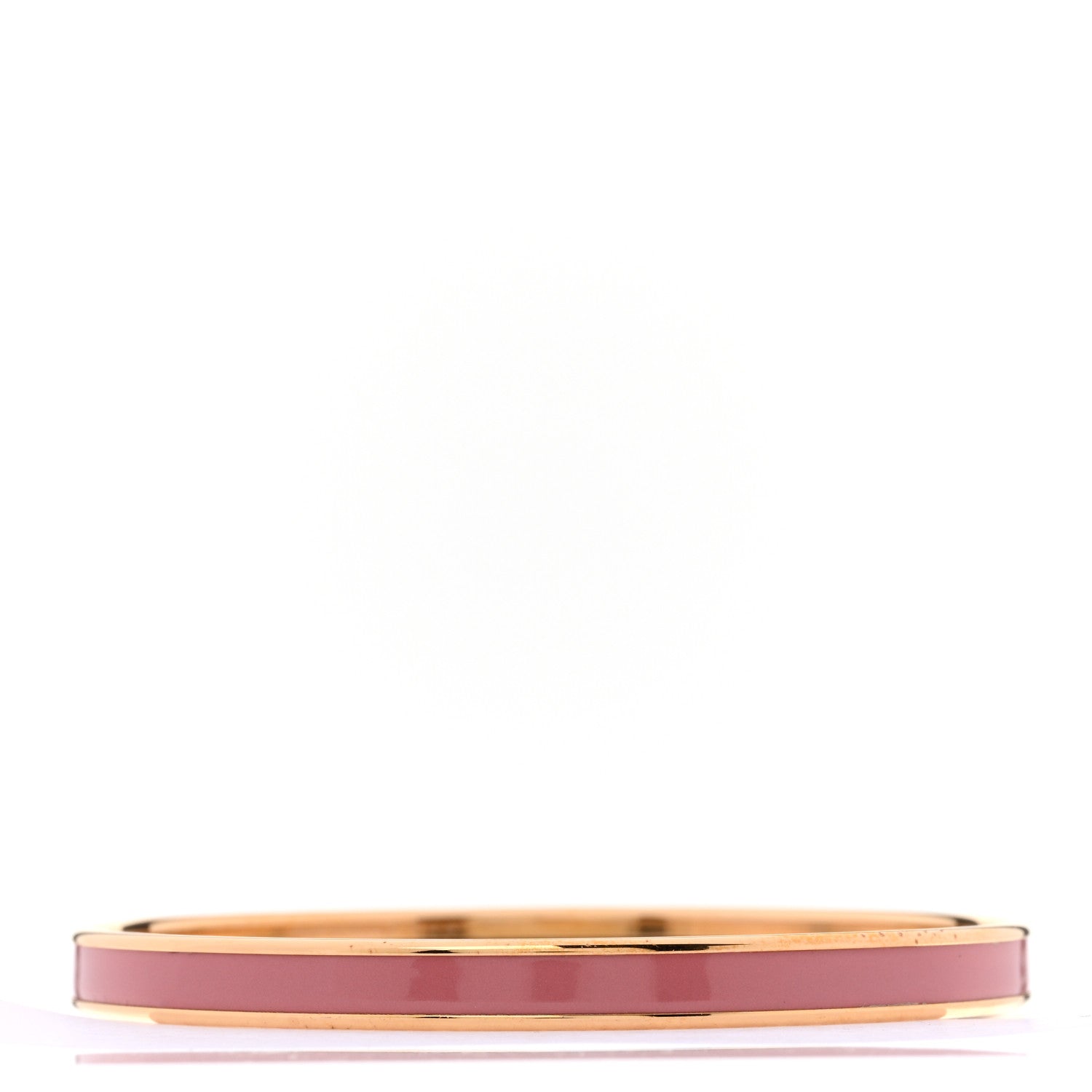 Hermes Enamel Extra Narrow Uni Bracelet 62 Papaye 3 of 4